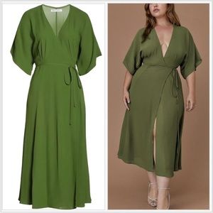Reformation Green Maxi Dress